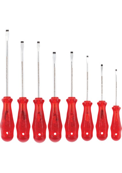 Kraft Seri Düz Uçlu Tornavida Takımı (8 Parça) 4100 00 8108