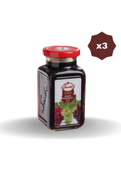 Seyıdoglu Uzum Pekmezi Cam 400 gr - (3 Adet)