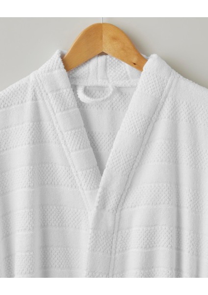 Sandy Stripe Pamuk Bornoz Beyaz (2.12.2025) fiyatları