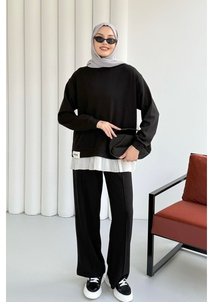Altı Piliseli Pantolonlu Tesettür Takım indirimleri