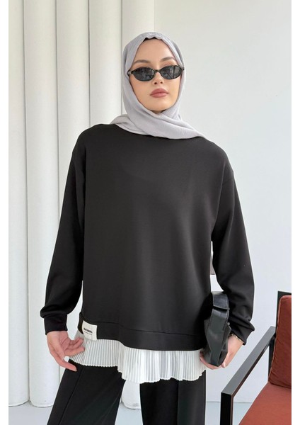 Altı Piliseli Pantolonlu Tesettür Takım