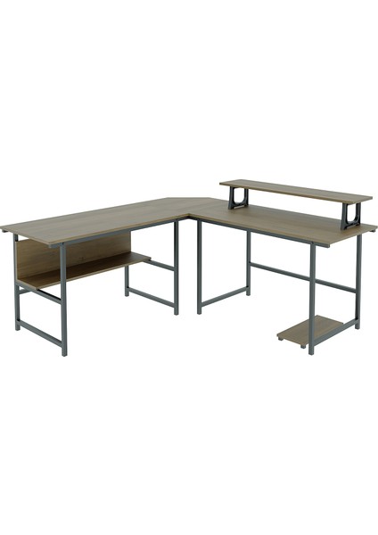 200-C Ceviz L Masa, Oyun Masası, L-Tipi Bilgisayar Masası fiyatları