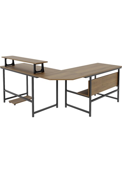 200-C Ceviz L Masa, Oyun Masası, L-Tipi Bilgisayar Masası modelleri