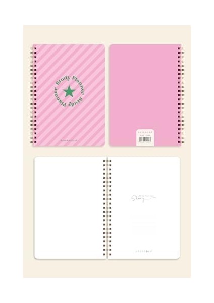 A5 Spiralli Ders Çalışma Planlayıcısı - - Sınava Hazırlık Ayt-Tyt-Kpss-Ales-Yds Pembe modelleri