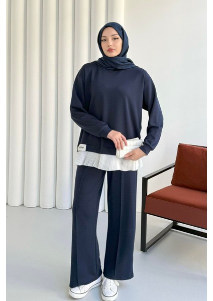 Altı Piliseli Pantolonlu Tesettür Takım indirimleri