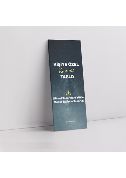 Kişiye Özel Kanvas Tablo Baskı Panoramik Dikey