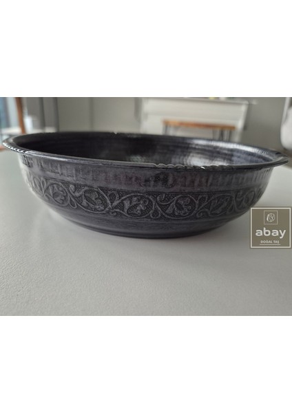 Antik Siyah Pirinç Hamam Tası