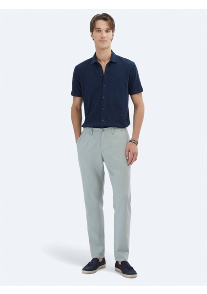 Lacivert Düz Regular Fit Casual Pamuk Karışımlı Gömlek modelleri