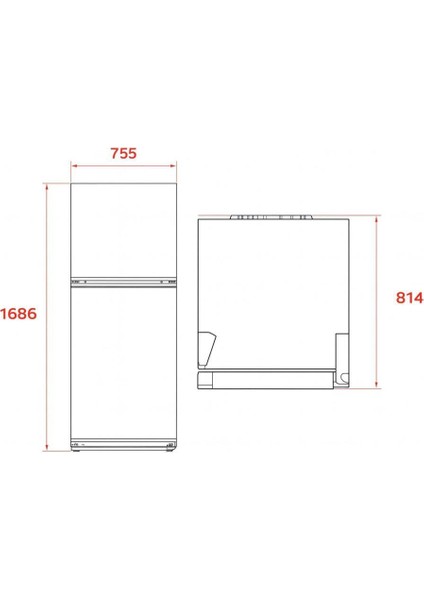 Rtf 54760 Wh 75 cm Beyaz Solo Buzdolabı modelleri