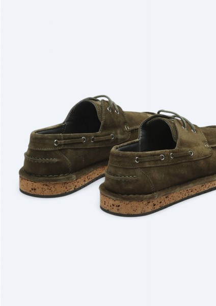 Haki Süet Smart Casual Ayakkabı