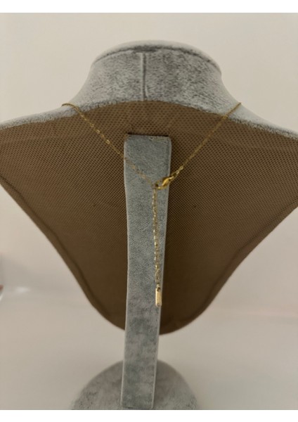 Çelik G Harf Taşlı Kolye indirimleri