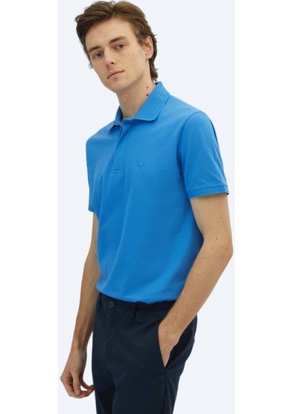 Saks Düz Polo Yaka %100 Pamuk T-Shirt fırsatları