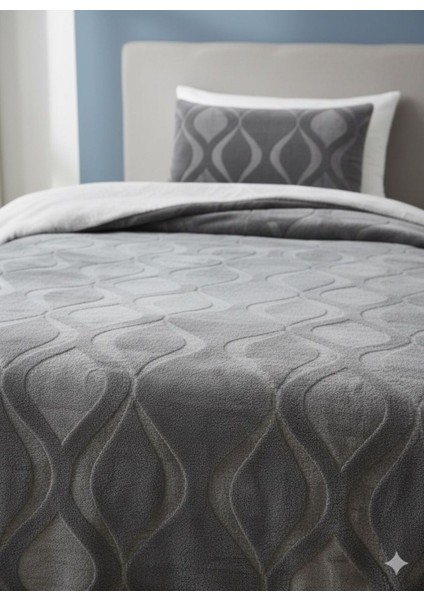 Taç Kalın Kabartmalı Tek Kişilik Battaniye fiyatları