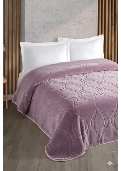 Kristal Tek Kişilik Kalın Kabartma Emboss Battaniye