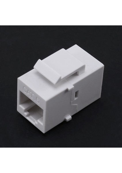 RJ45 Konnektör Keystone Jack Cat6 RJ45 Uzatma Bağlayıcı Ethernet Ağı Lan Kat 6 Kullanıcı Kapları Adaptörü (Beyaz) (Yurt Dışından) fiyatları