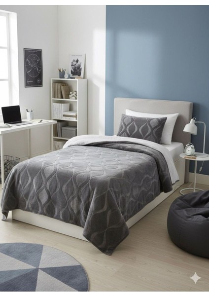 Kristal Tek Kişilik Kalın Kabartma Emboss Battaniye modelleri