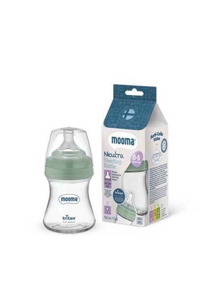 Neutra Tritan Biberon 150 ml 0-6 Ay (Yavaş Akış) -Çağla Yeşili