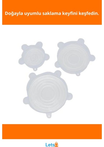 Yenilikçi Silikon Saklama Kapakları 6'lı Taze Tutma Özelliği ile fiyatları
