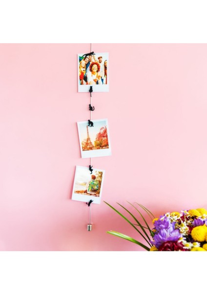 Fotoğraf Askı Kablosu ve Mıknatıslar - Magnetic Cable Siyah Kediler modelleri