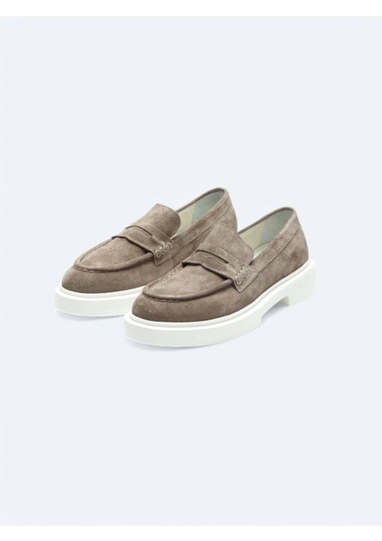 Vizon Süet Smart Casual Loafer