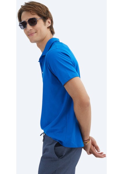 Saks Düz Polo Yaka %100 Pamuk T-Shirt