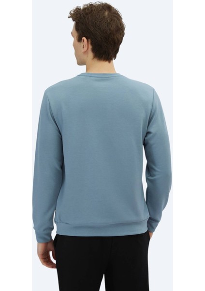 Mavi Bisiklet Yaka Sweatshırt