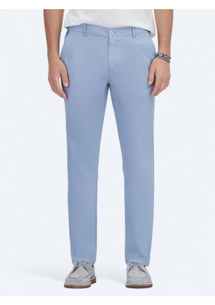 Mavi Dokuma Jogging Fit Casual Pamuk Karışımlı Pantolon