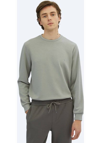 Gri Bisiklet Yaka Sweatshırt indirimleri