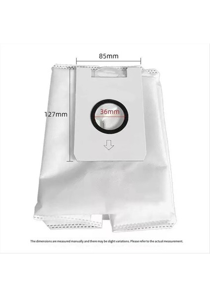 Midea Q9 Istasyonu Için Toz Torbası Vakum Ataşmanı Yedek Parçalar Dokunmamış Çöp Torbaları 10 Adet (Yurt Dışından) modelleri