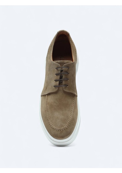 Bej Süet Smart Casual Ayakkabı