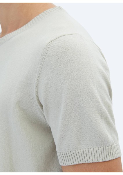 Taş Bisiklet Yaka Düz Örgü Triko