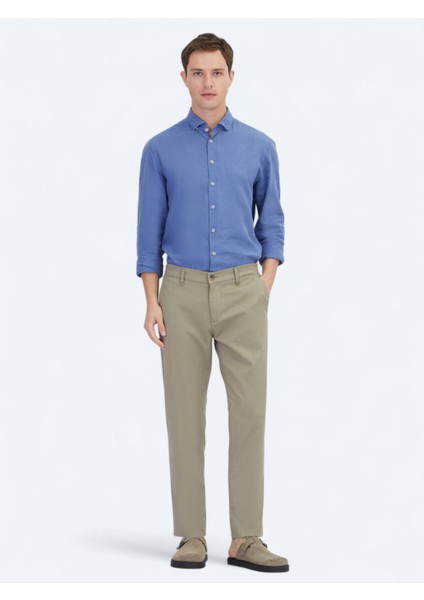 Vizon Düz Dokuma Jogging Fit Casual Pamuk Karışımlı Pantolon indirimleri