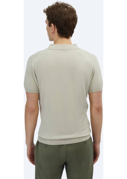 Taş Polo Yaka Düz Örgü Triko