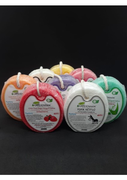 Aloe Vera Özlü Süngerli Sabun Selülozik-Antibakteriyel modelleri