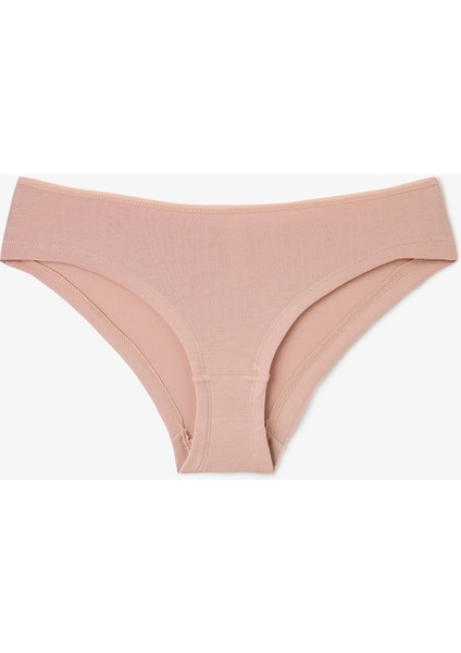 Leopar ve Çiçek Desenli Düşük Bel 5'li Hipster Külot