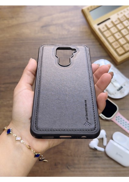 Redmi Note 9 Uyumlu Premium Deri Dokulu Darbelere Karşı Dayanıklı Nazal Silikon Kılıf modelleri