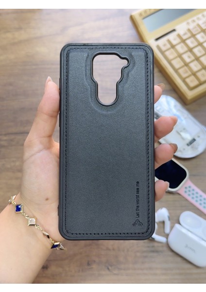 Redmi Note 9 Uyumlu Premium Deri Dokulu Darbelere Karşı Dayanıklı Nazal Silikon Kılıf fırsatları