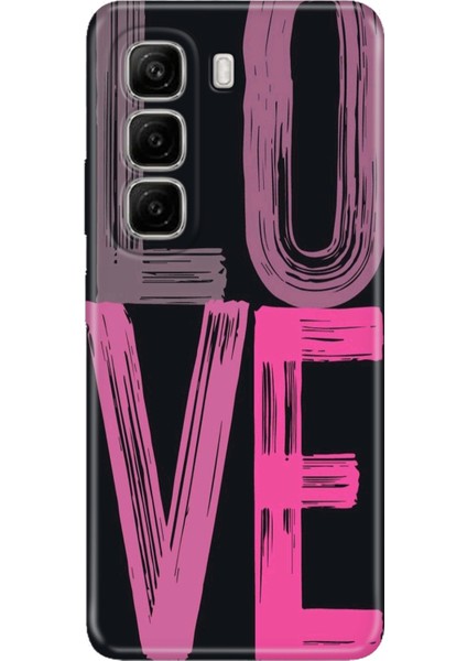 Infinix Hot 50 4g Kılıf Desenli Baskılı Tpu Rubber Kapak Love2
