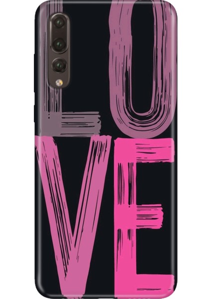 Huawei P20 Pro Kılıf Desenli Baskılı Tpu Rubber Kapak Love2