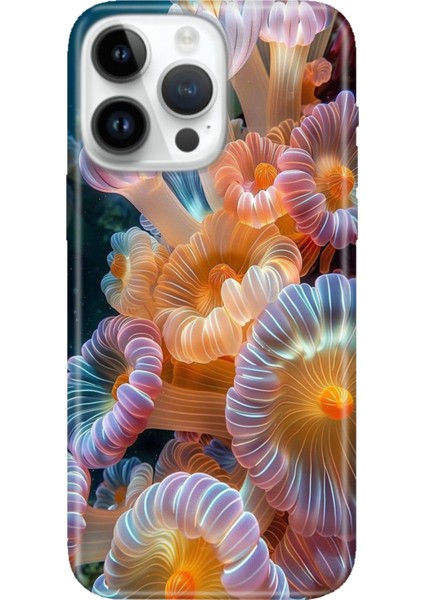 iPhone 15 Pro Max Kılıf Desenli Baskılı Tpu Rubber Kapak Okyanustaki Hayat