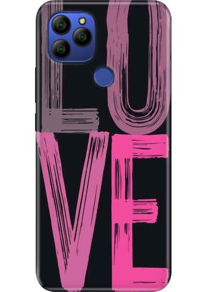 General Mobile Gm 21 Kılıf Desenli Baskılı Tpu Rubber Kapak Love2