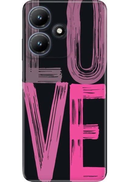 Infinix Hot 30I Kılıf Desenli Baskılı Tpu Rubber Kapak Love2