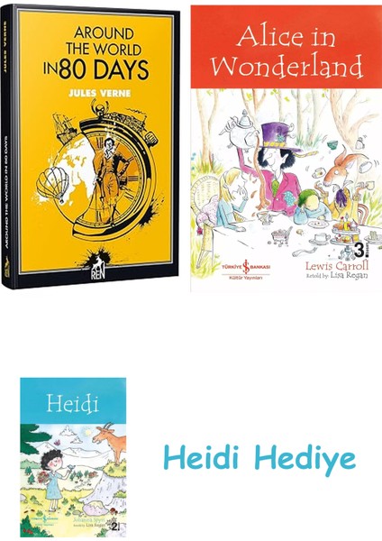 Around The World In 80 Days + Alice In Wonderland + Heidi