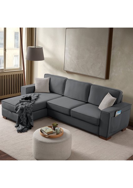 Corner Köşe Koltuk Takımı Sandıklı Antrasit fiyatları