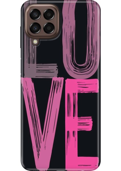 Samsung Galaxy M32 Kılıf Desenli Baskılı Tpu Rubber Kapak Love2