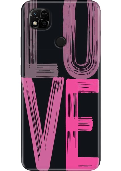 Xiaomi Redmi 10A Kılıf Desenli Baskılı Tpu Rubber Kapak Love2