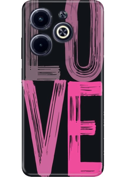 Infinix Hot 40I Kılıf Desenli Baskılı Tpu Rubber Kapak Love2