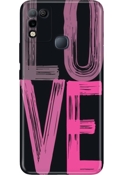 Infinix Hot 10 Play Kılıf Desenli Baskılı Tpu Rubber Kapak Love2