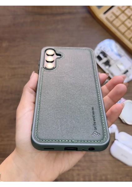 Samsung Galaxy A14 Uyumlu Premium Deri Dokulu Darbelere Karşı Dayanıklı Nazal Silikon Kılıf modelleri