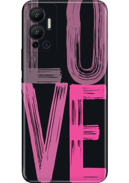 Infinix Hot 12 Kılıf Desenli Baskılı Tpu Rubber Kapak Love2